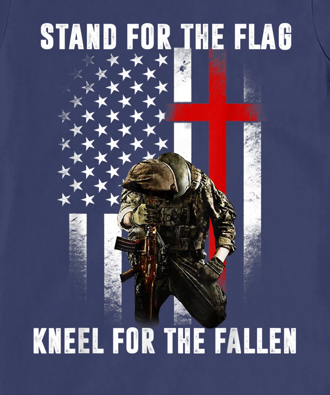 Patriotic Military Veteran American Flag Stand For Men Women T-Shirt, Women T-Shirt