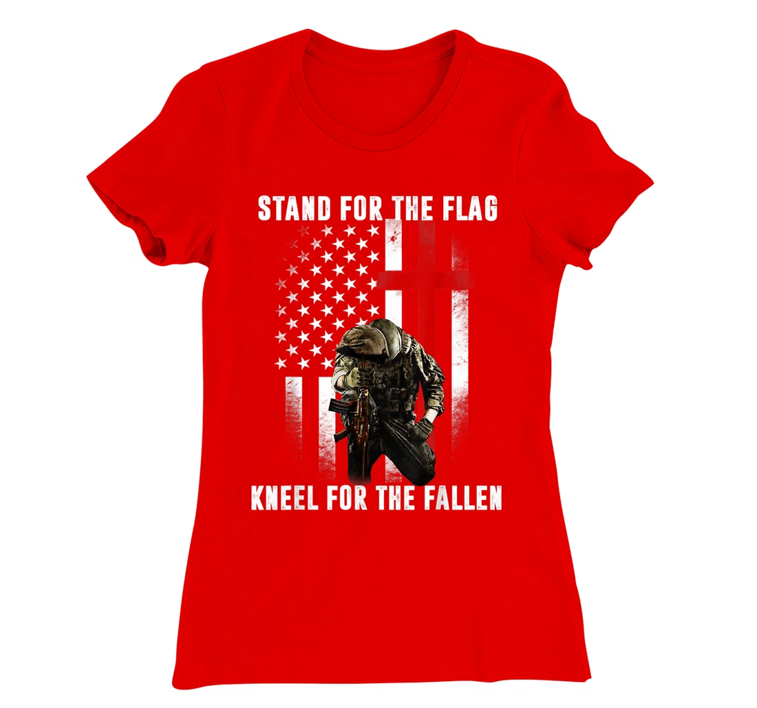 Patriotic Military Veteran American Flag Stand For Men Women T-Shirt, Women T-Shirt