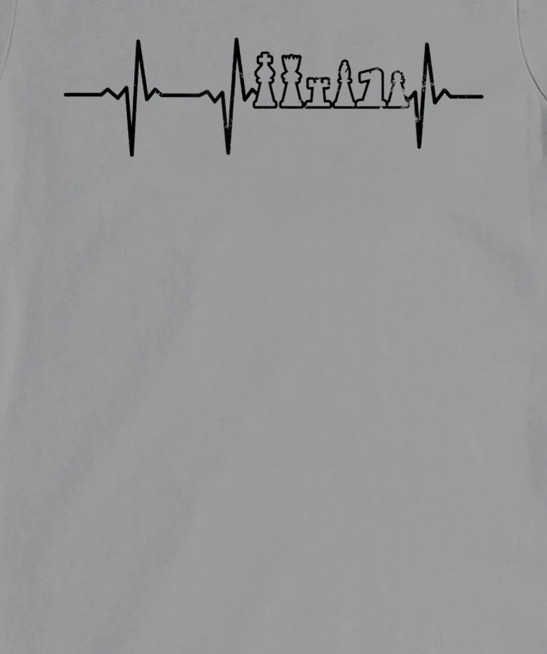 Heartbeat ECG Design Chess Board T-Shirt, Women T-Shirt