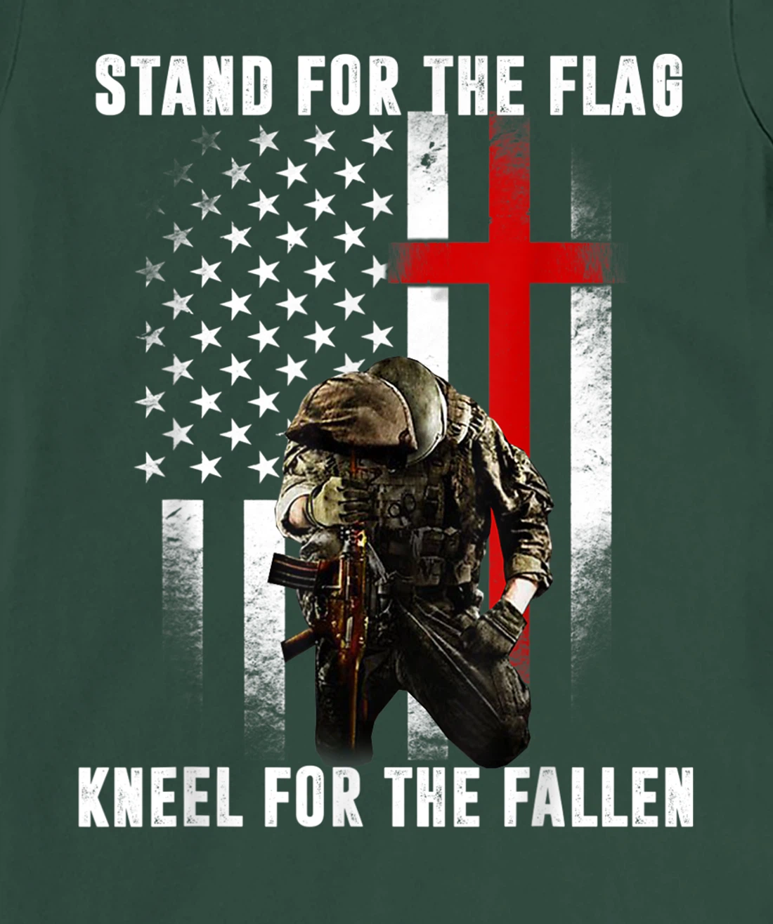 Patriotic Military Veteran American Flag Stand For Men Women T-Shirt, Women T-Shirt