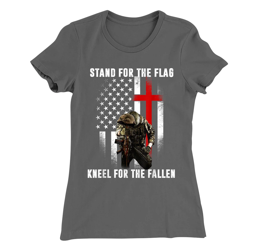 Patriotic Military Veteran American Flag Stand For Men Women T-Shirt, Women T-Shirt