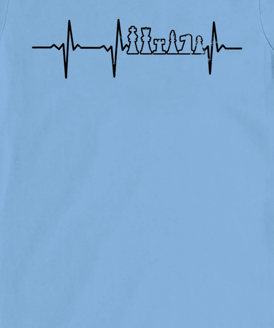 Heartbeat ECG Design Chess Board T-Shirt, Women T-Shirt