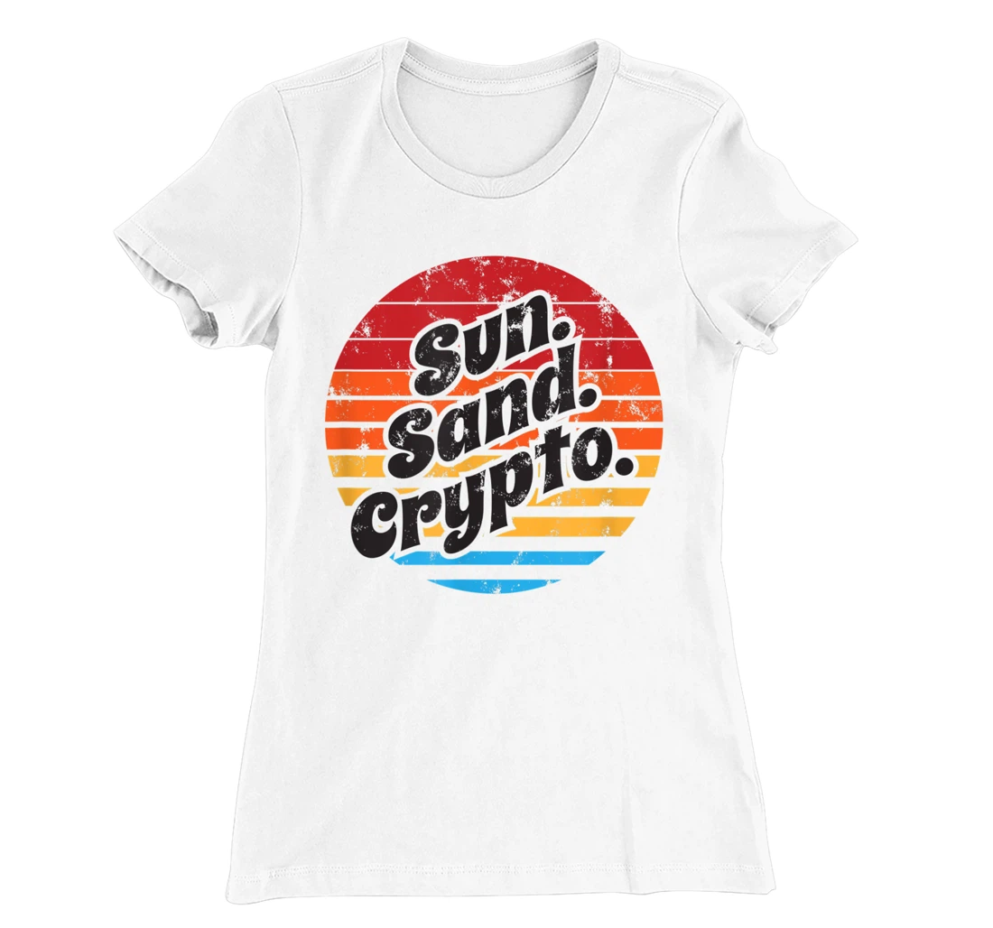 Sun Sand Crypto T-Shirt, Women T-Shirt