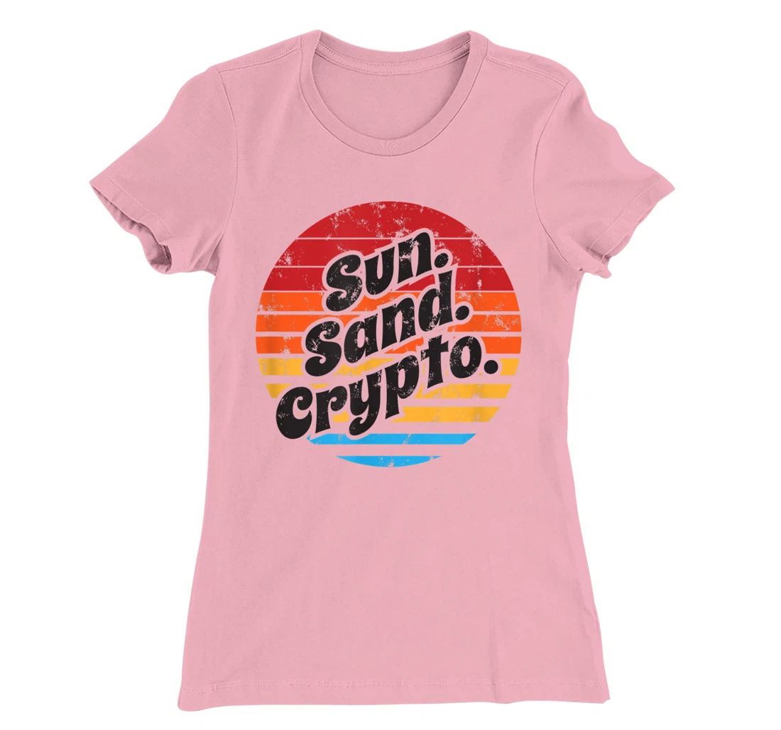 Sun Sand Crypto T-Shirt, Women T-Shirt