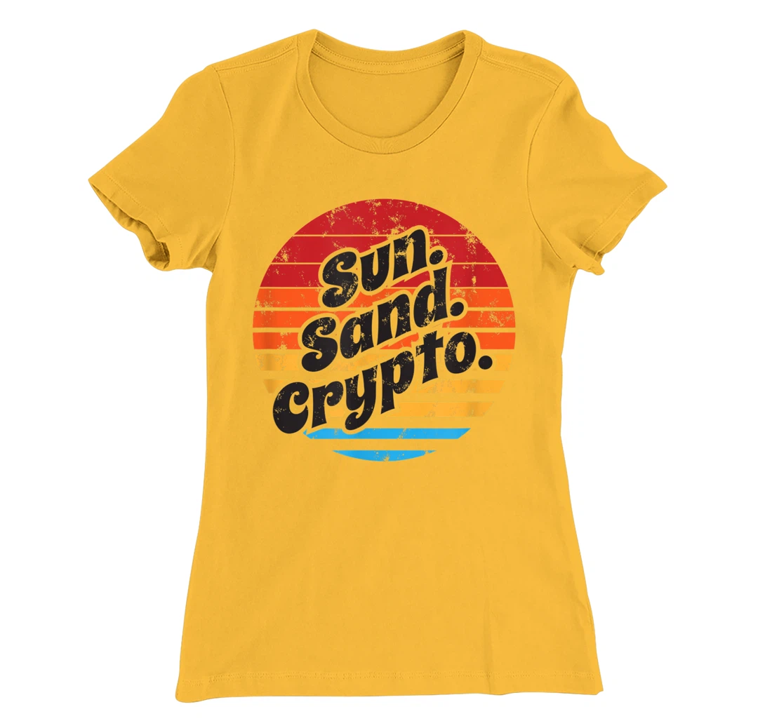 Sun Sand Crypto T-Shirt, Women T-Shirt