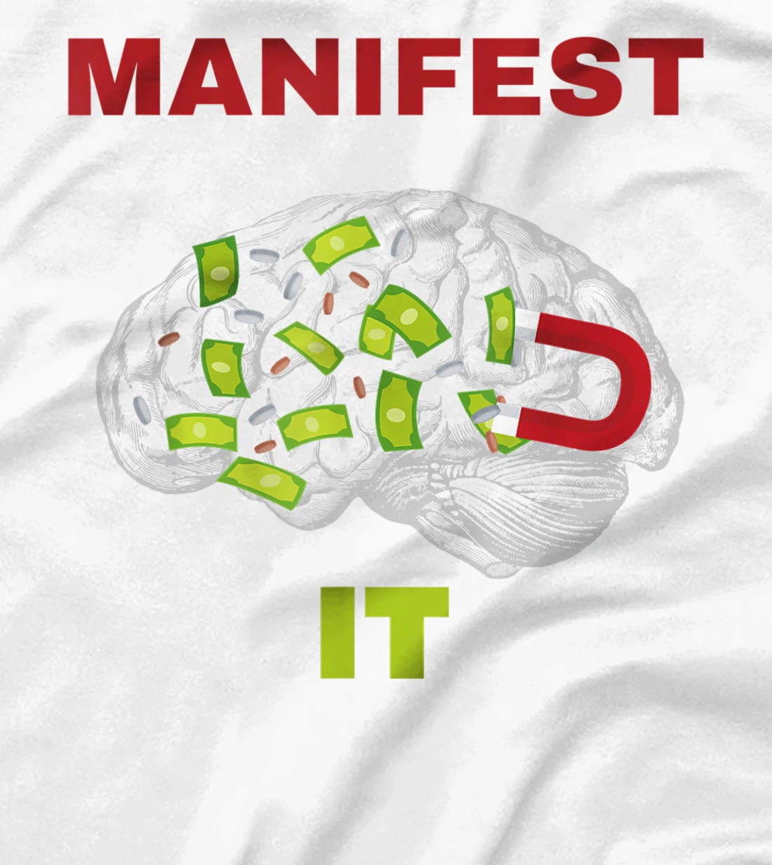 Manifest it design T-Shirt, Women T-Shirt
