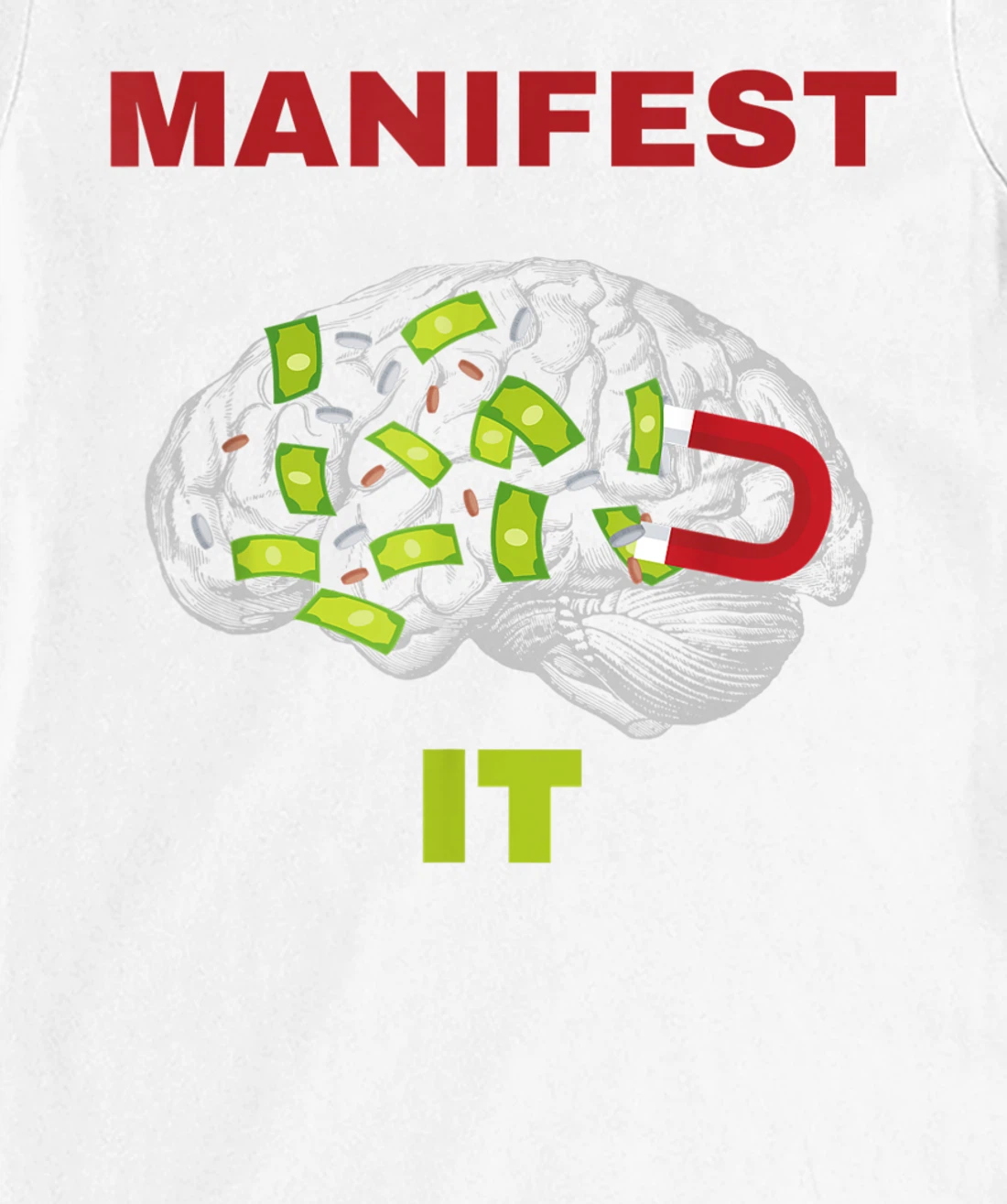 Manifest it design T-Shirt, Women T-Shirt