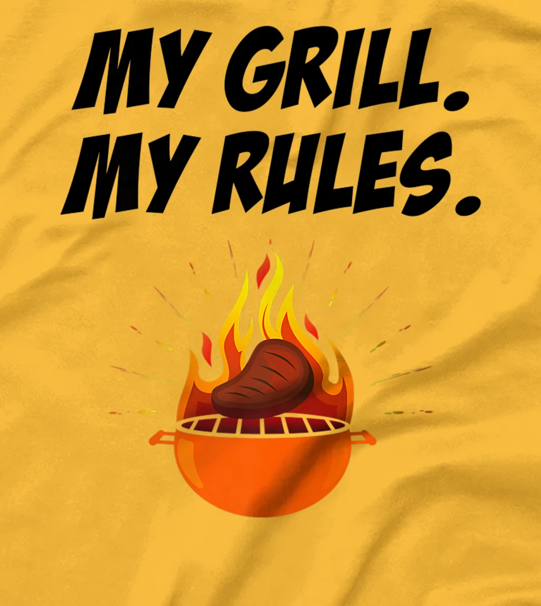 Womens My Grill My Rules Barbecue Bbq Steak Grill Master Smoker T-Shirt, Women T-Shirt