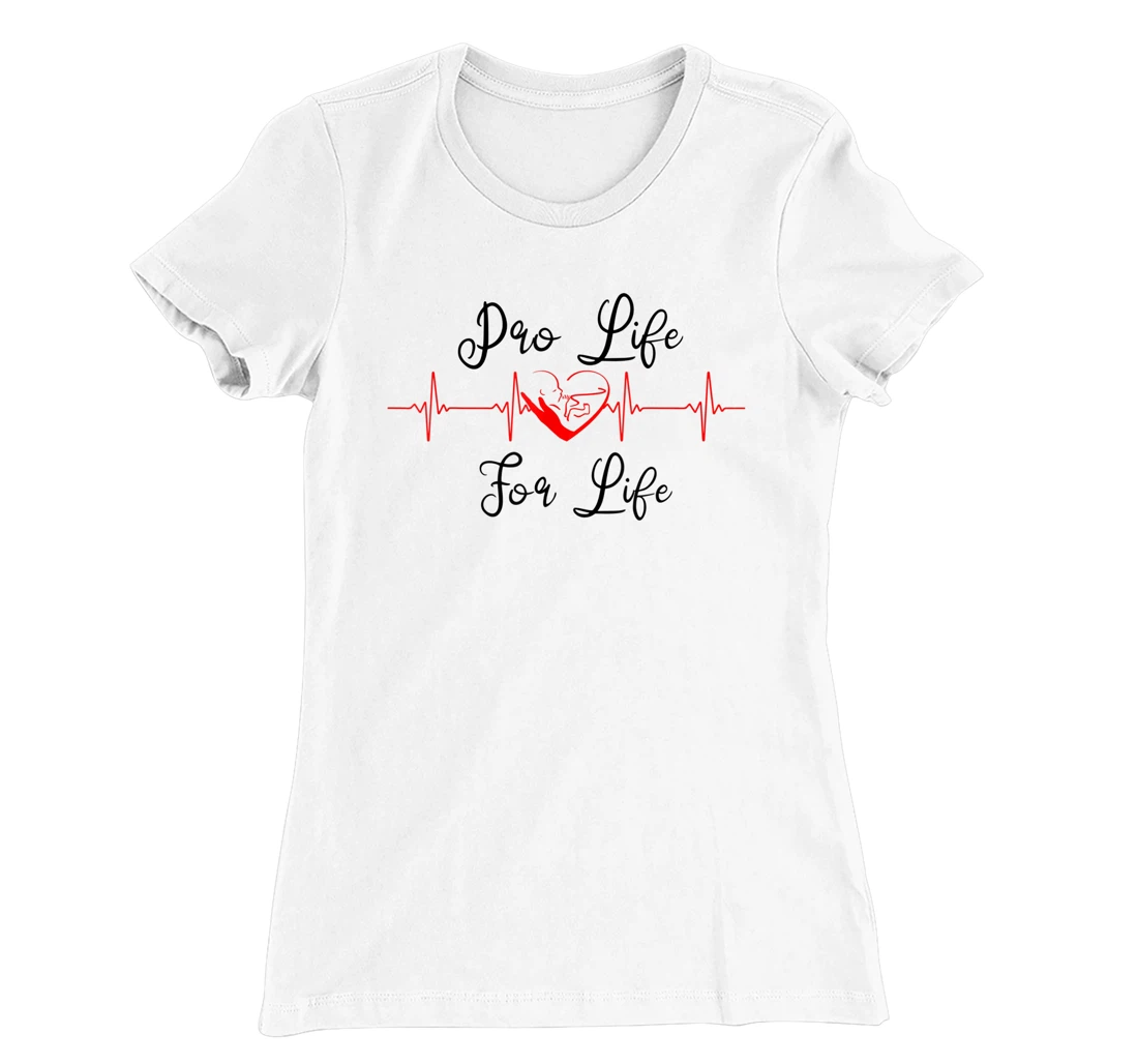 Pro Life Generation with Heartbeat, Pro Life for Life T-Shirt, Women T-Shirt