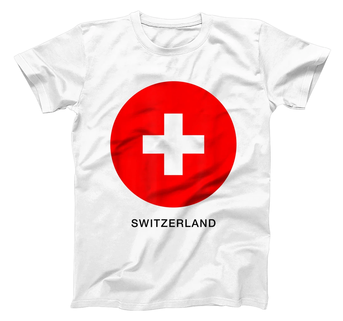 Wear Switzerland Flag Illustration Novelty Graphic Designs T-Shirt, Kid T-Shirt and Women T-Shirt