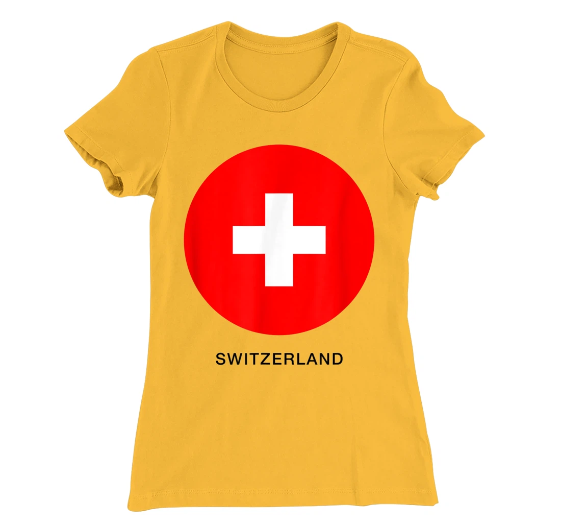 Wear Switzerland Flag Illustration Novelty Graphic Designs T-Shirt, Kid T-Shirt and Women T-Shirt