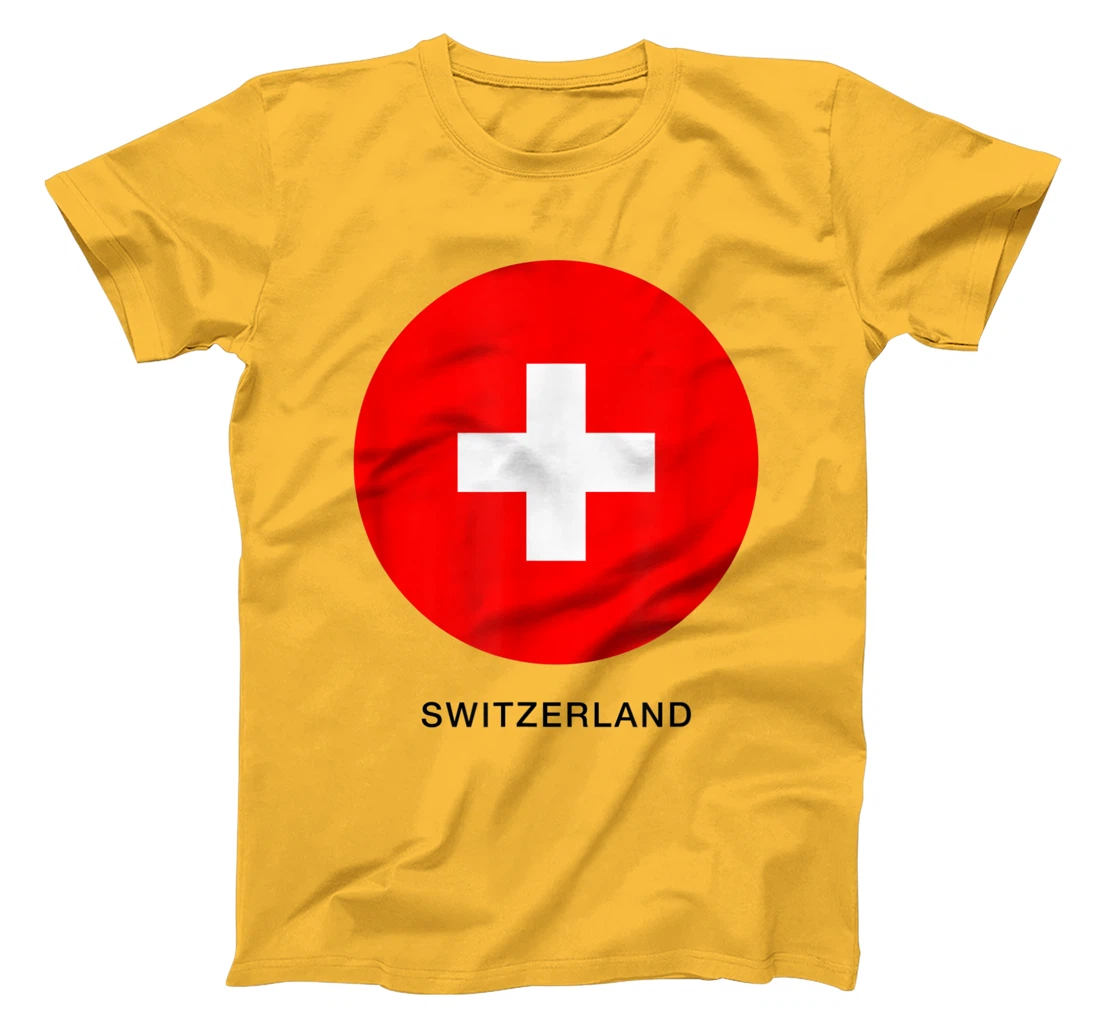 Wear Switzerland Flag Illustration Novelty Graphic Designs T-Shirt, Kid T-Shirt and Women T-Shirt
