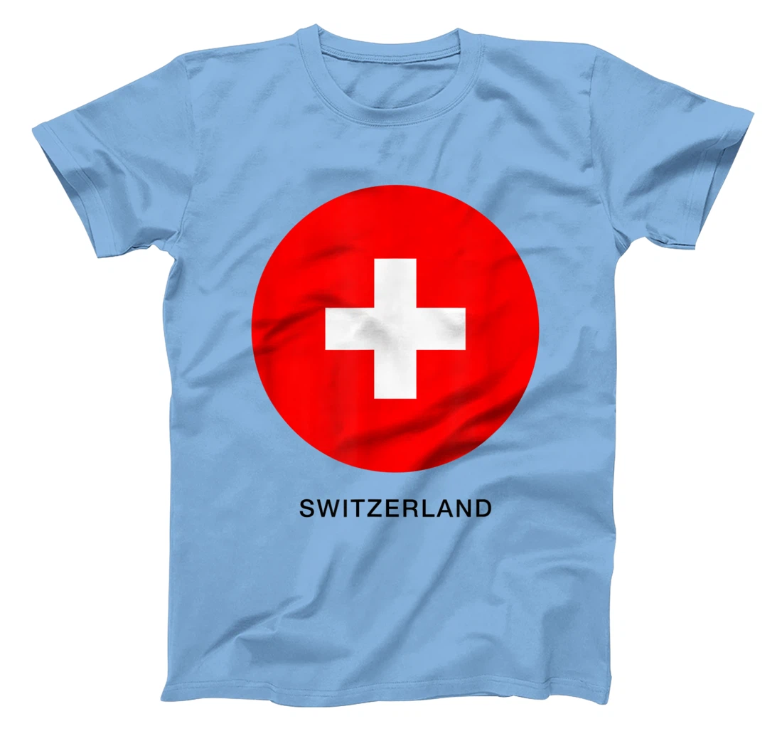Wear Switzerland Flag Illustration Novelty Graphic Designs T-Shirt, Kid T-Shirt and Women T-Shirt
