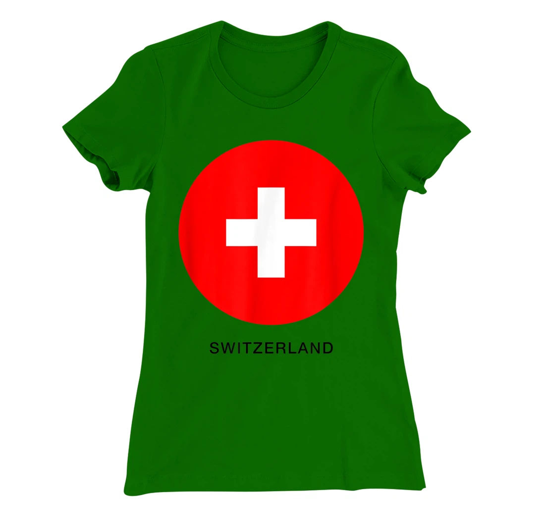 Wear Switzerland Flag Illustration Novelty Graphic Designs T-Shirt, Kid T-Shirt and Women T-Shirt