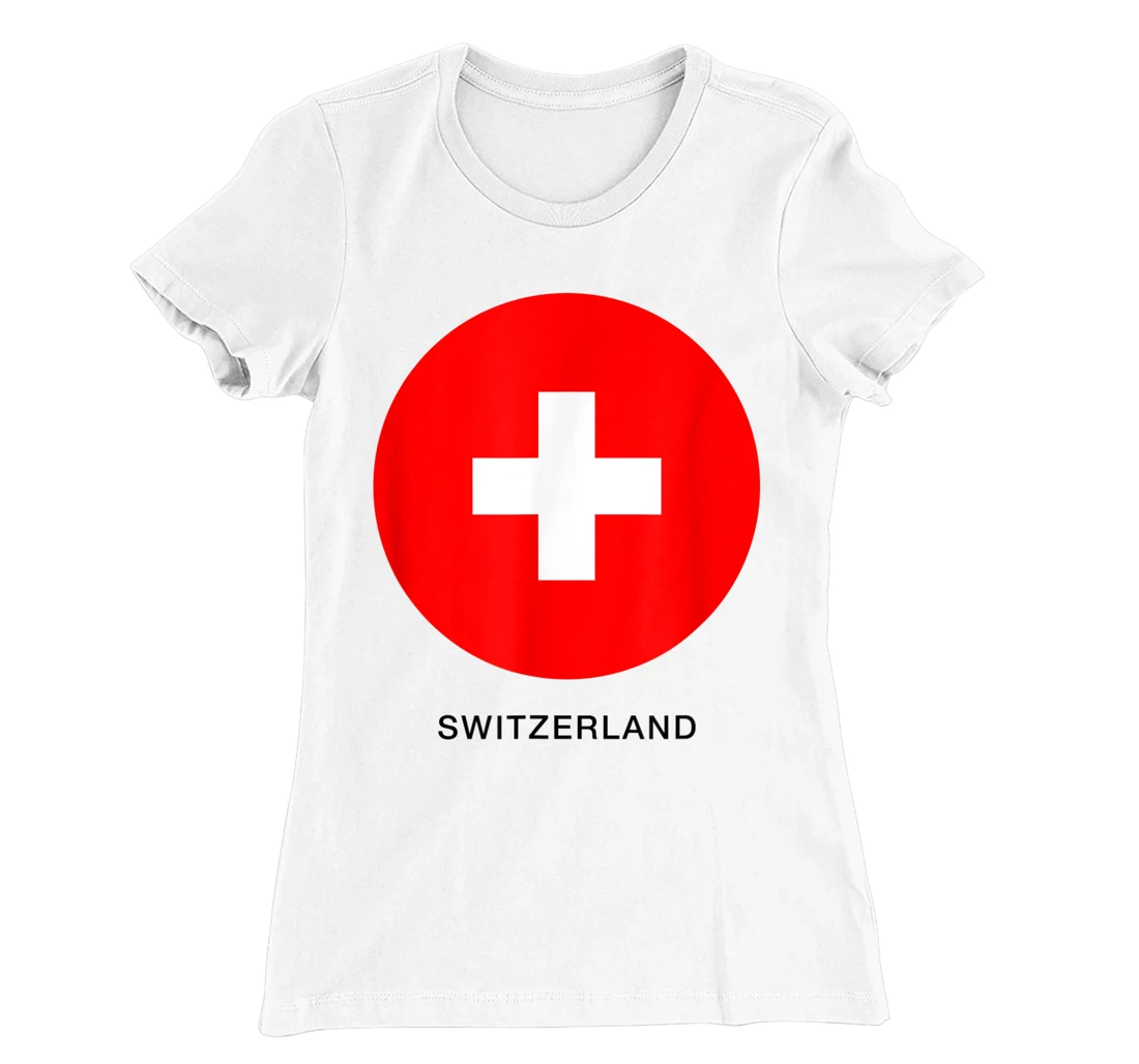 Wear Switzerland Flag Illustration Novelty Graphic Designs T-Shirt, Kid T-Shirt and Women T-Shirt