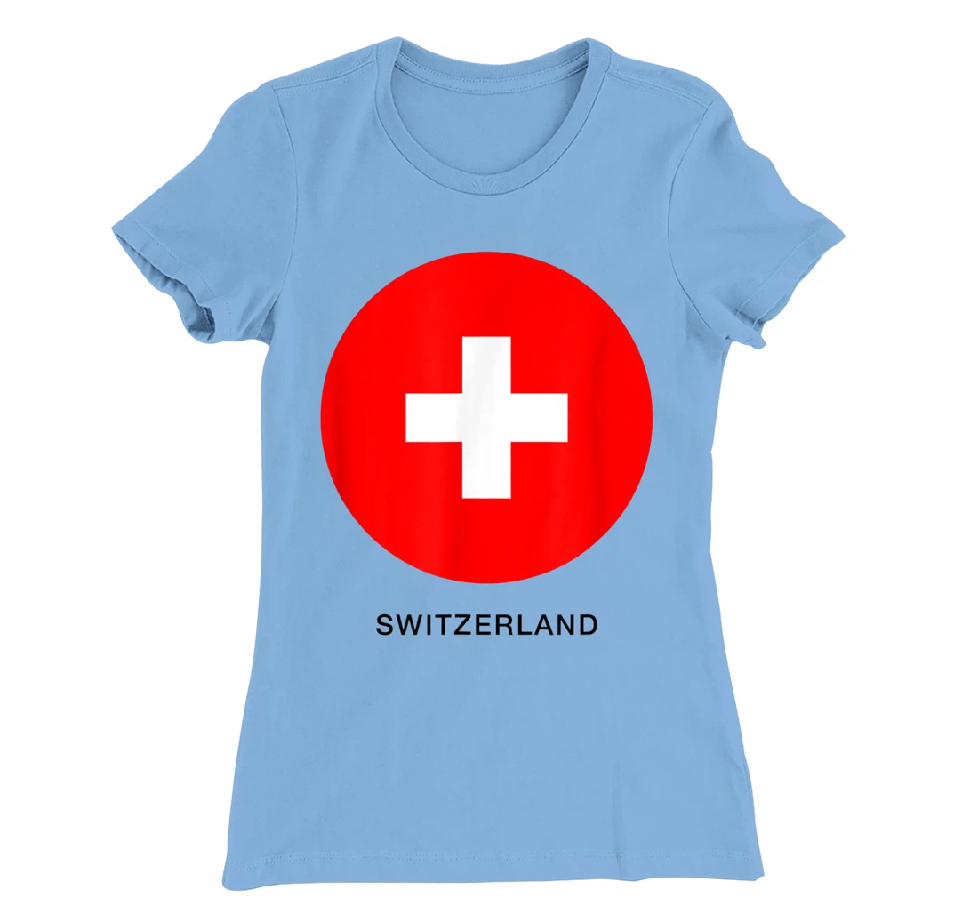 Wear Switzerland Flag Illustration Novelty Graphic Designs T-Shirt, Kid T-Shirt and Women T-Shirt