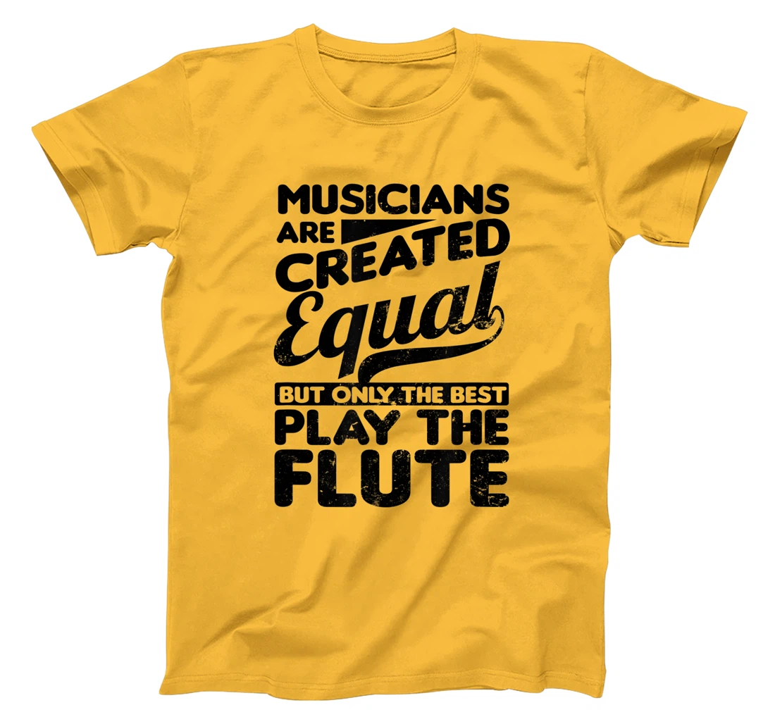 Created Equal Best Play Design Flute T-Shirt, Women T-Shirt