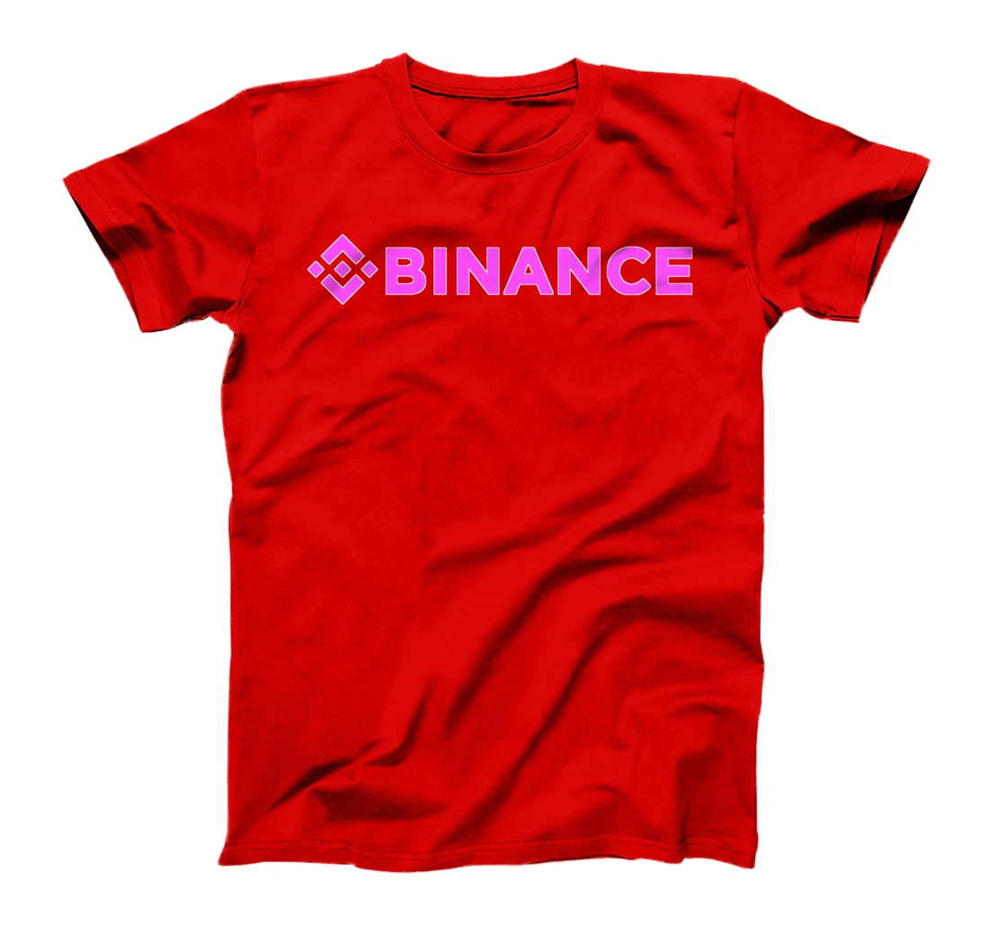 Binance BNB Crypto Pink Magenta Logo T-Shirt