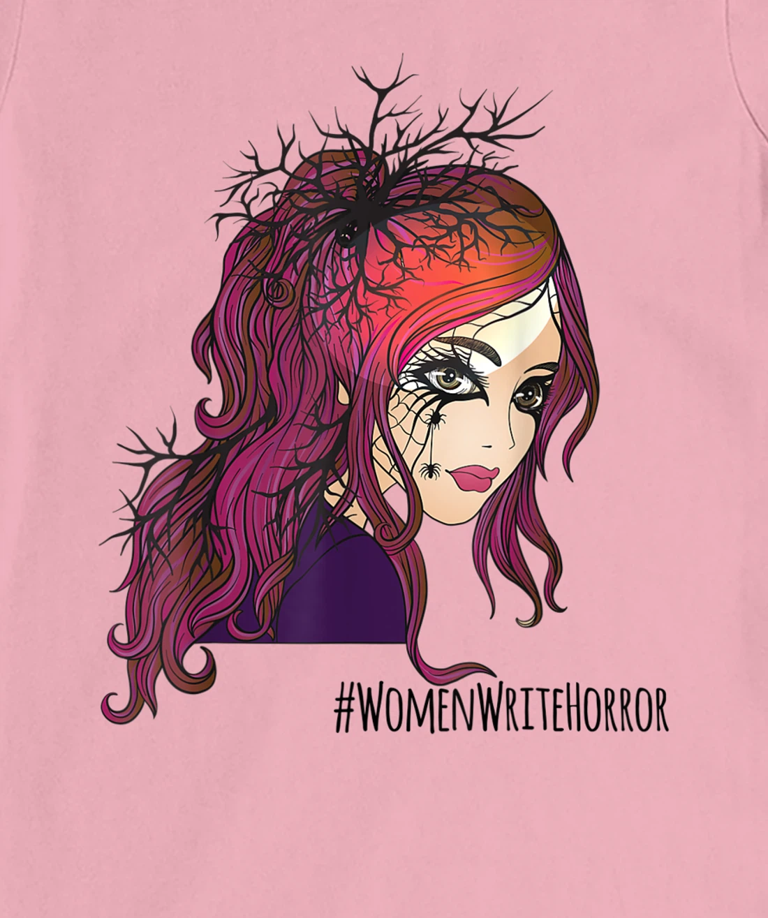 #WomenWriteHorror, Women Horror Writer's T-Shirt, Women T-Shirt