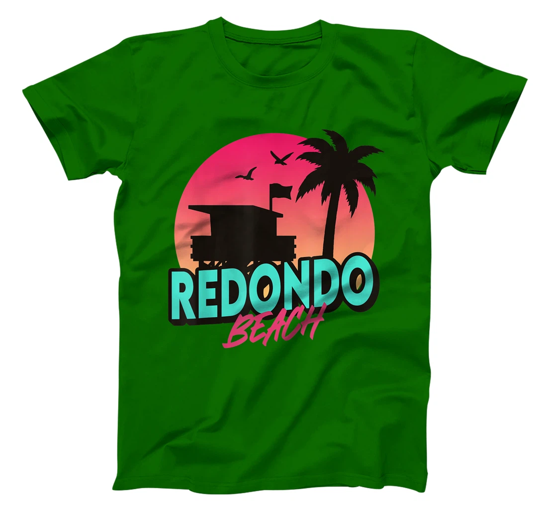 Womens Vintage Redondo Beach California Palm Trees CA Retro T-Shirt, Kid T-Shirt and Women T-Shirt