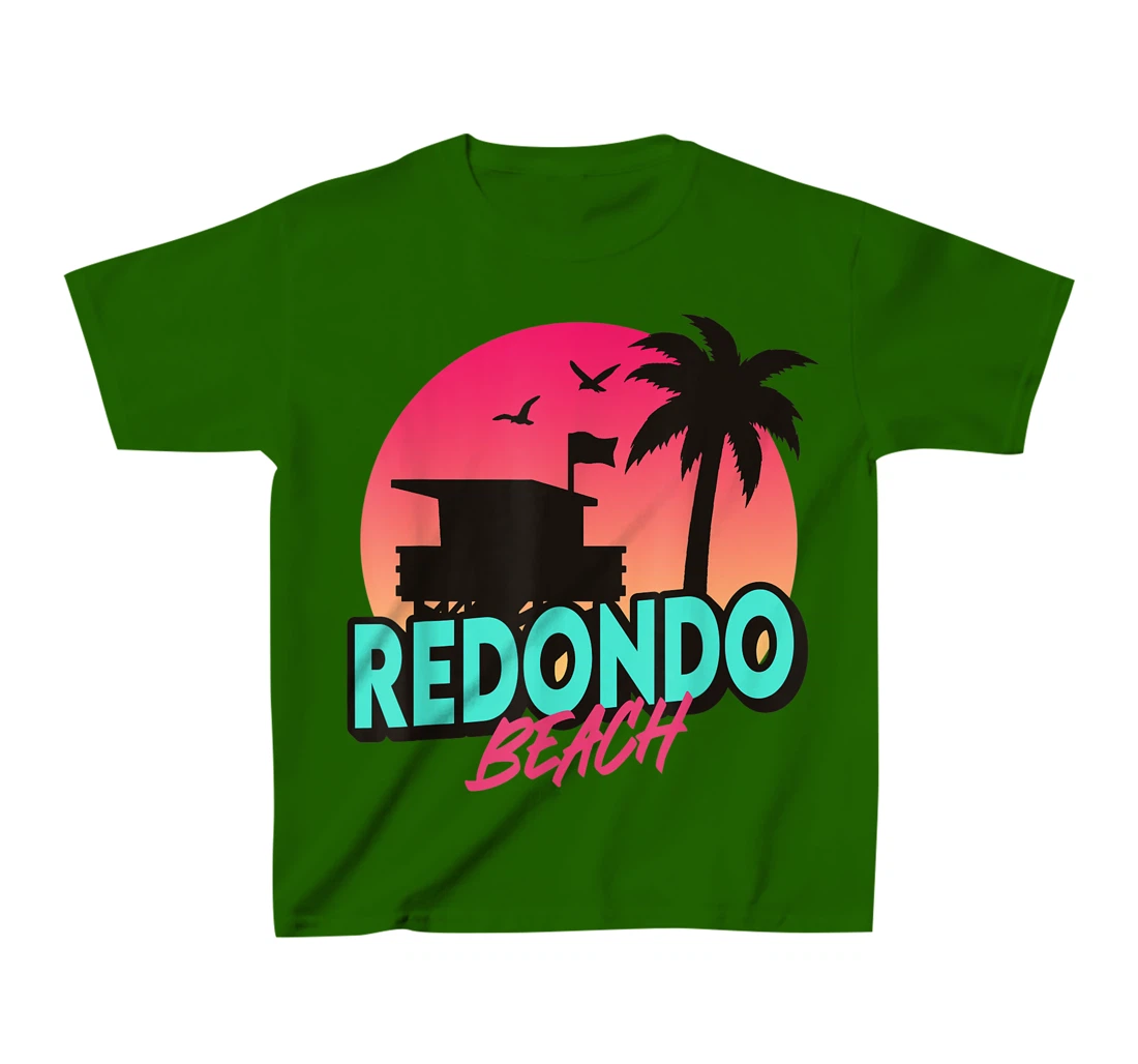 Womens Vintage Redondo Beach California Palm Trees CA Retro T-Shirt, Kid T-Shirt and Women T-Shirt