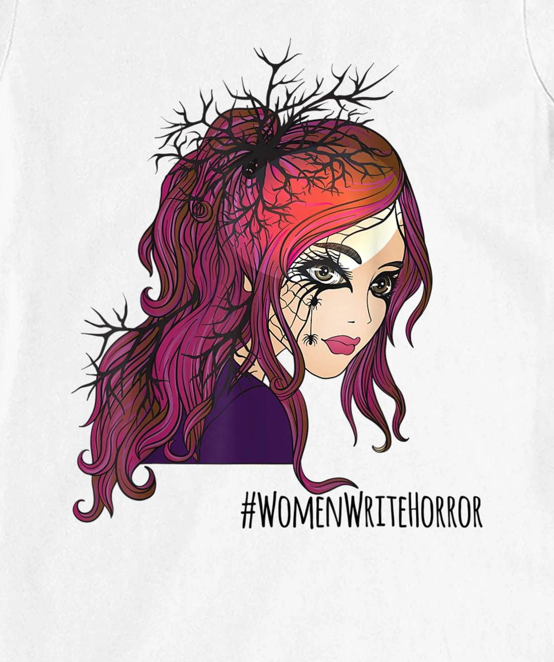 #WomenWriteHorror, Women Horror Writer's T-Shirt, Women T-Shirt