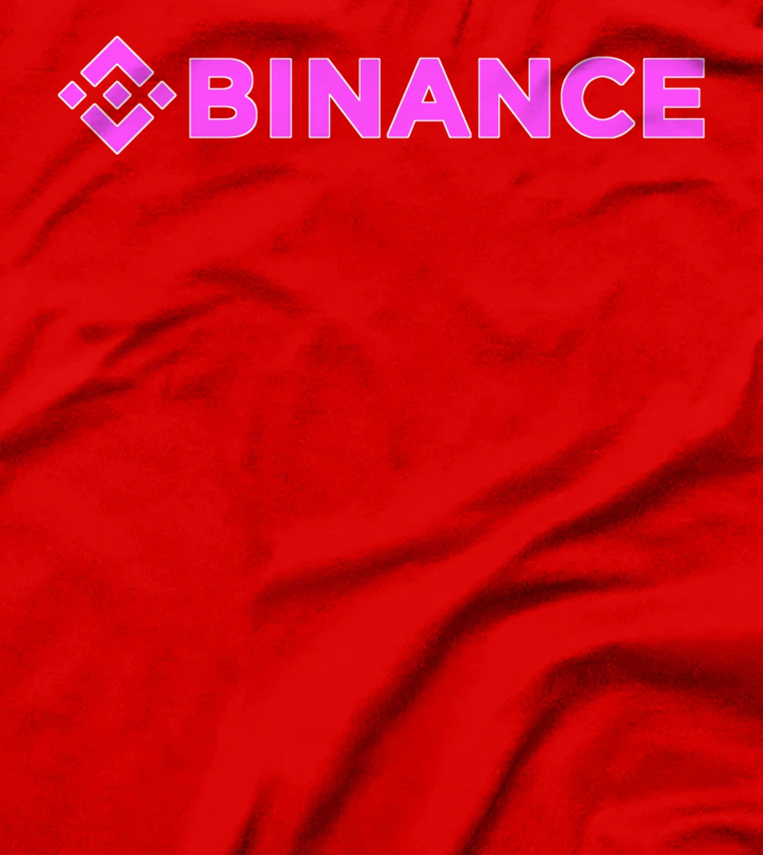 Binance BNB Crypto Pink Magenta Logo T-Shirt