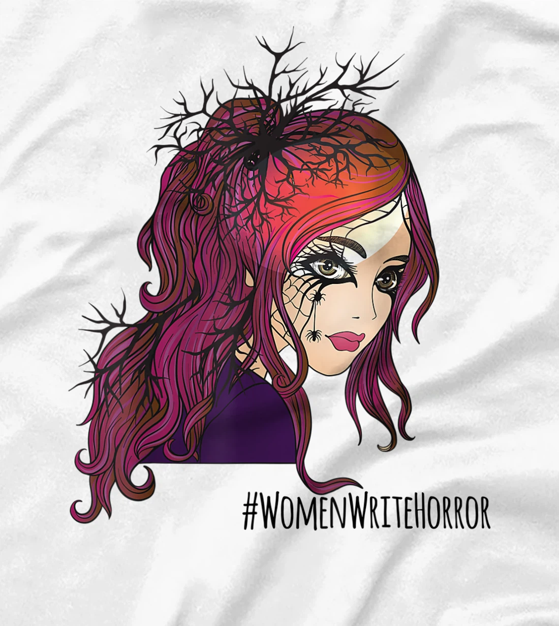 #WomenWriteHorror, Women Horror Writer's T-Shirt, Women T-Shirt