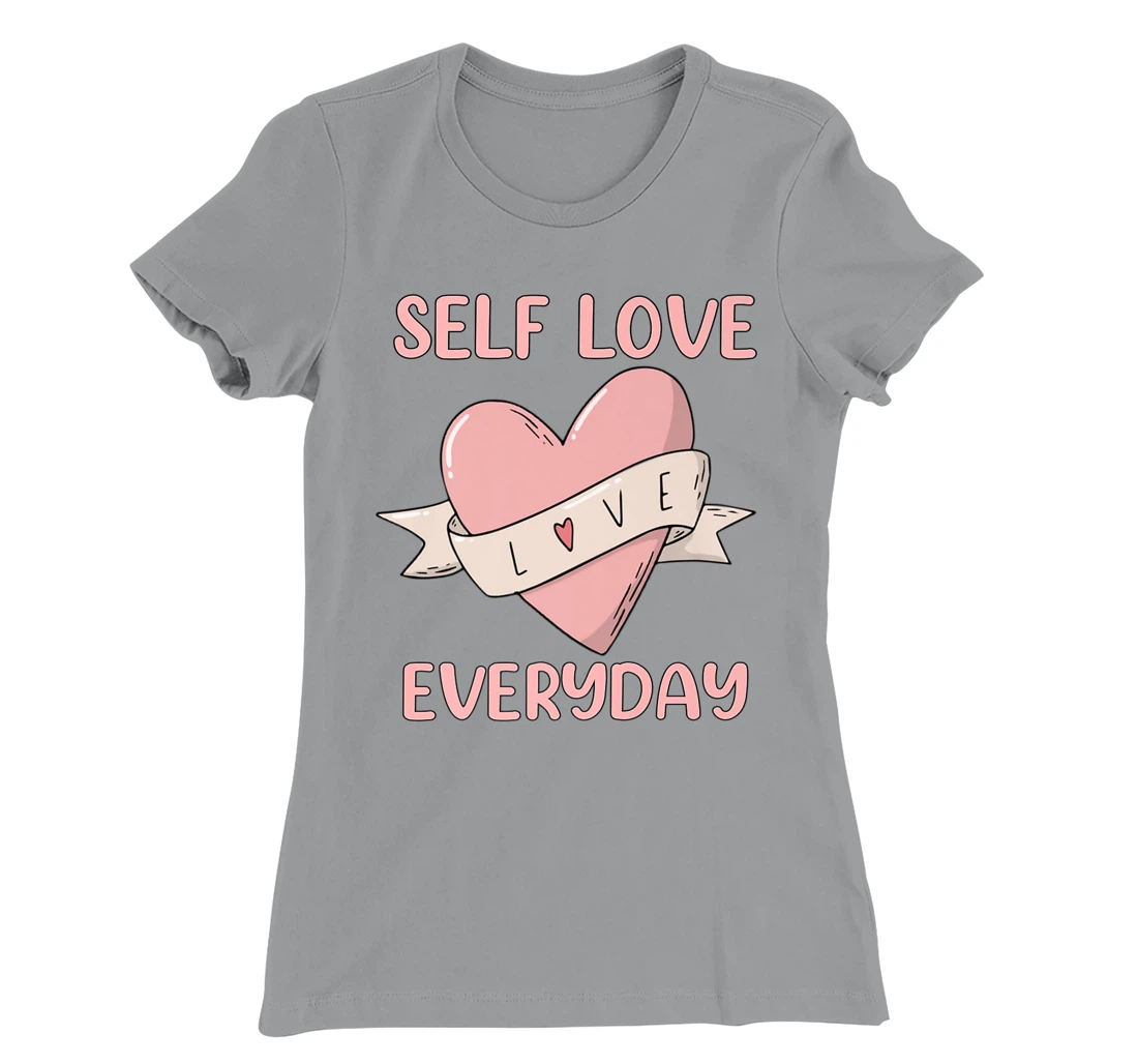 Womens Self Love Everyday Mental Health Meditation Yoga T-Shirt, Women T-Shirt