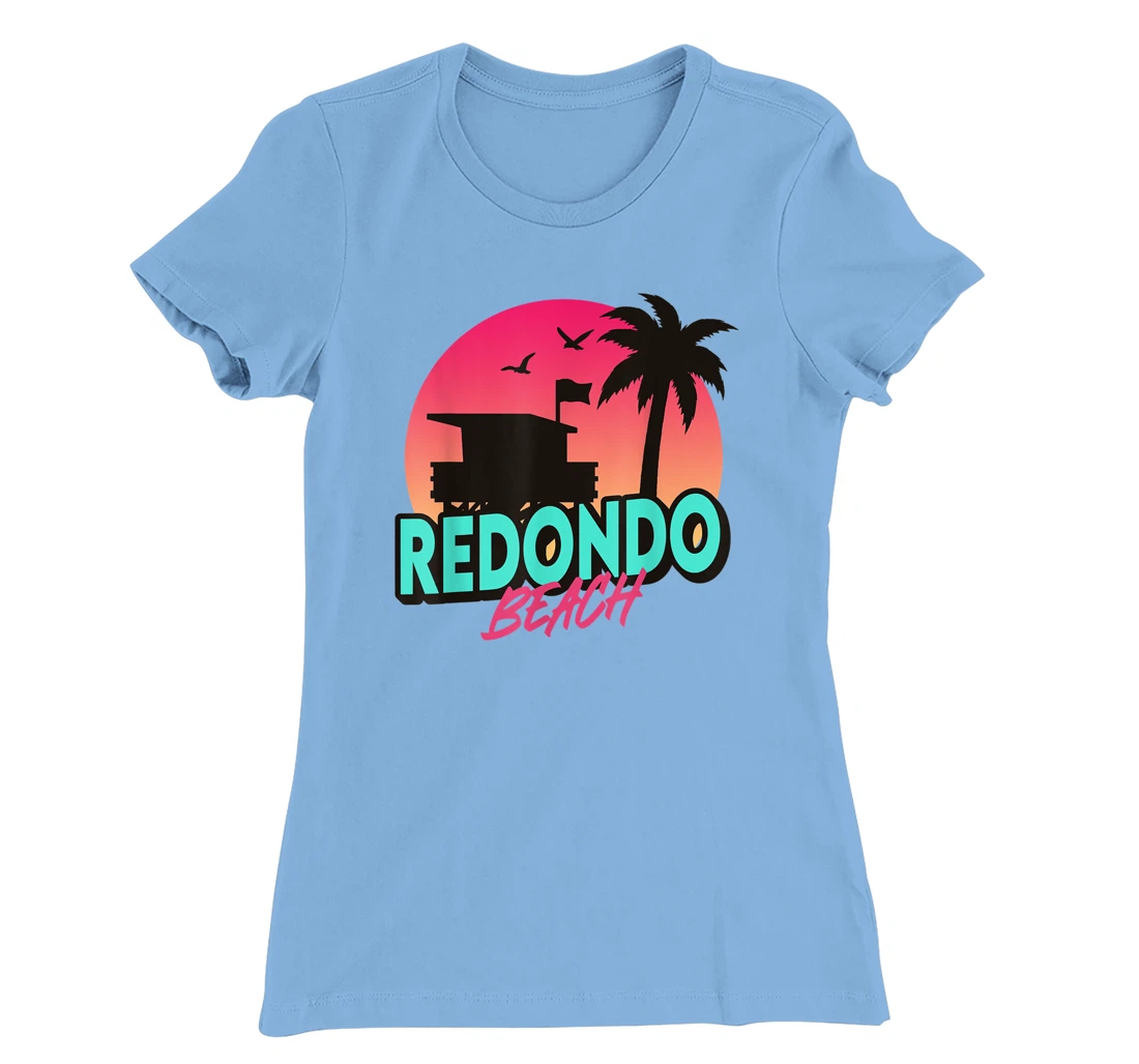 Womens Vintage Redondo Beach California Palm Trees CA Retro T-Shirt, Kid T-Shirt and Women T-Shirt