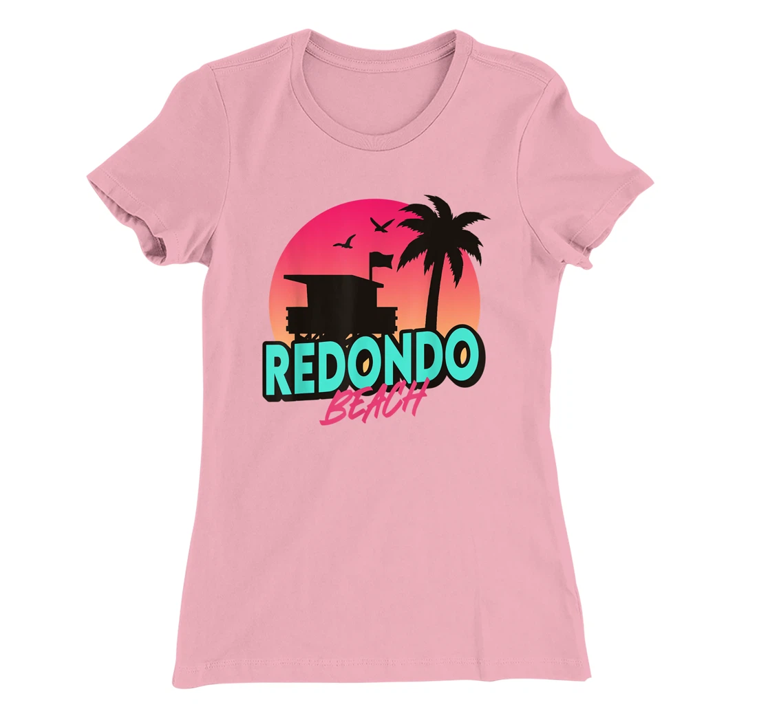 Womens Vintage Redondo Beach California Palm Trees CA Retro T-Shirt, Kid T-Shirt and Women T-Shirt