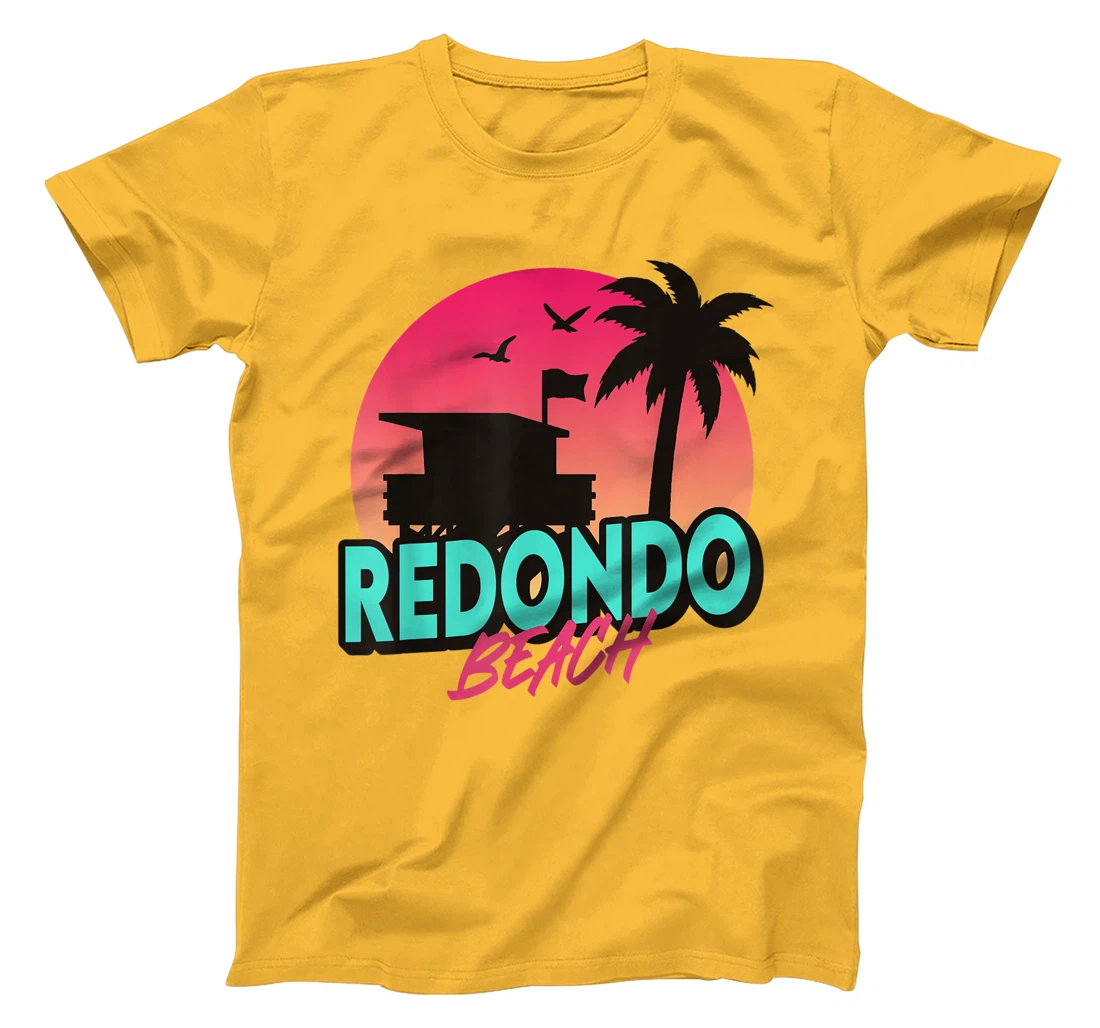 Womens Vintage Redondo Beach California Palm Trees CA Retro T-Shirt, Kid T-Shirt and Women T-Shirt