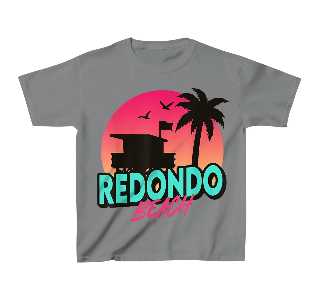 Womens Vintage Redondo Beach California Palm Trees CA Retro T-Shirt, Kid T-Shirt and Women T-Shirt