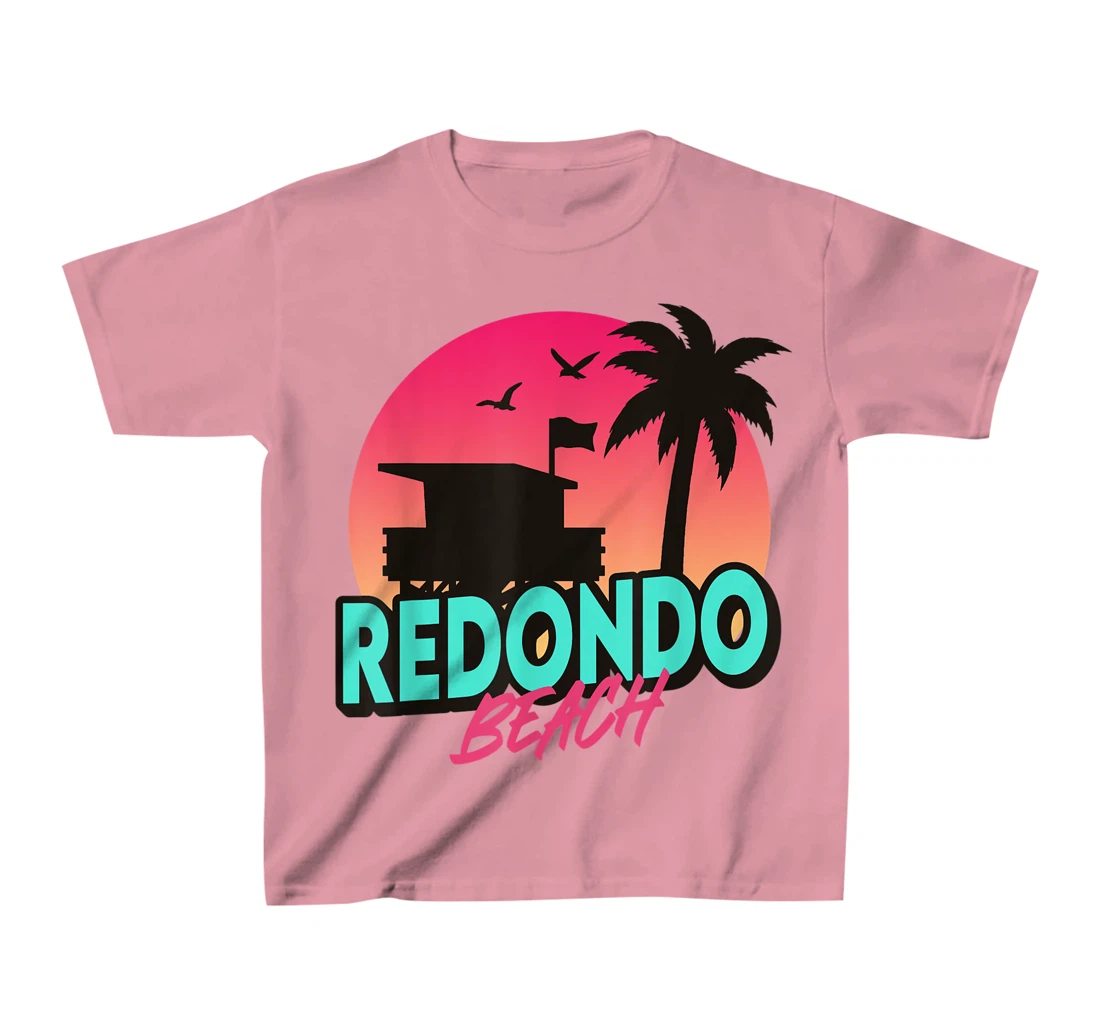 Womens Vintage Redondo Beach California Palm Trees CA Retro T-Shirt, Kid T-Shirt and Women T-Shirt