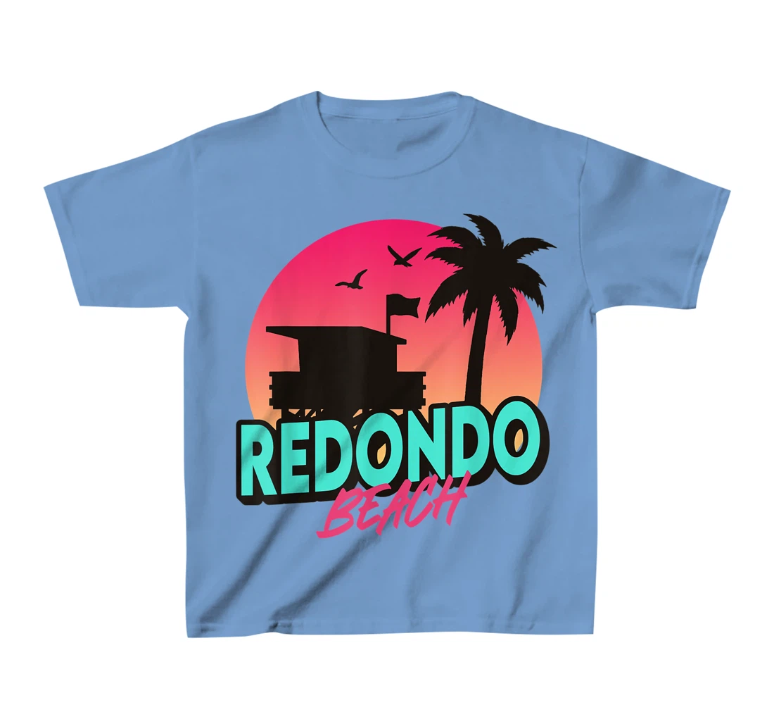 Womens Vintage Redondo Beach California Palm Trees CA Retro T-Shirt, Kid T-Shirt and Women T-Shirt