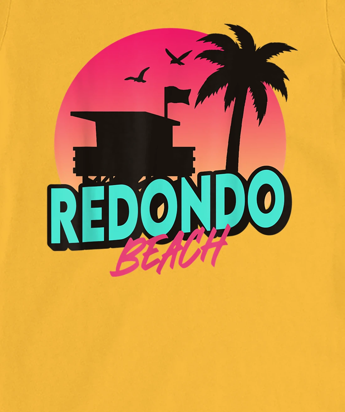 Womens Vintage Redondo Beach California Palm Trees CA Retro T-Shirt, Kid T-Shirt and Women T-Shirt