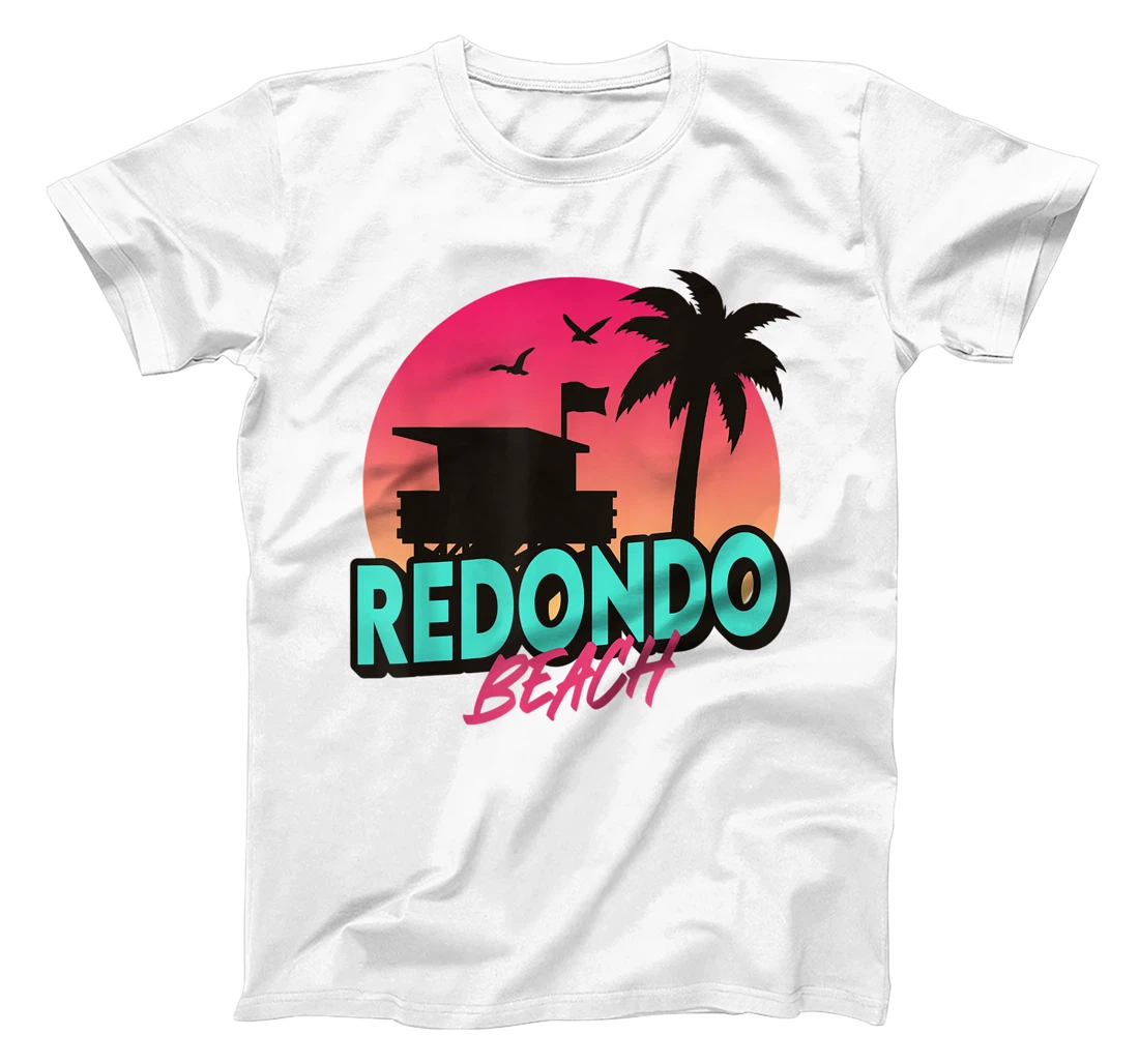 Womens Vintage Redondo Beach California Palm Trees CA Retro T-Shirt, Kid T-Shirt and Women T-Shirt
