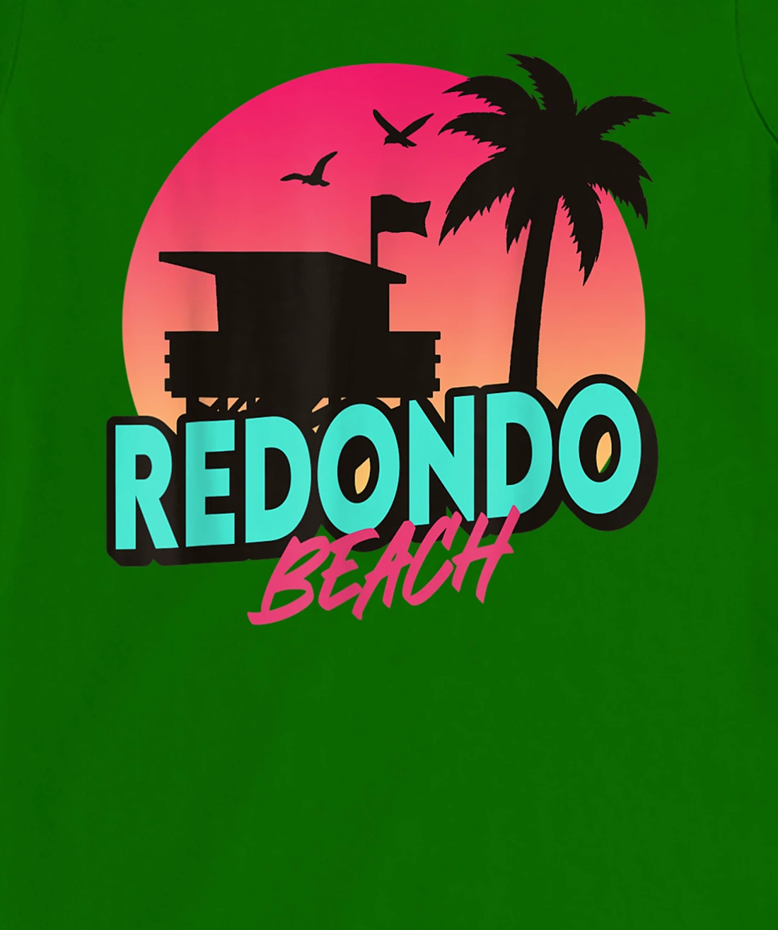 Womens Vintage Redondo Beach California Palm Trees CA Retro T-Shirt, Kid T-Shirt and Women T-Shirt