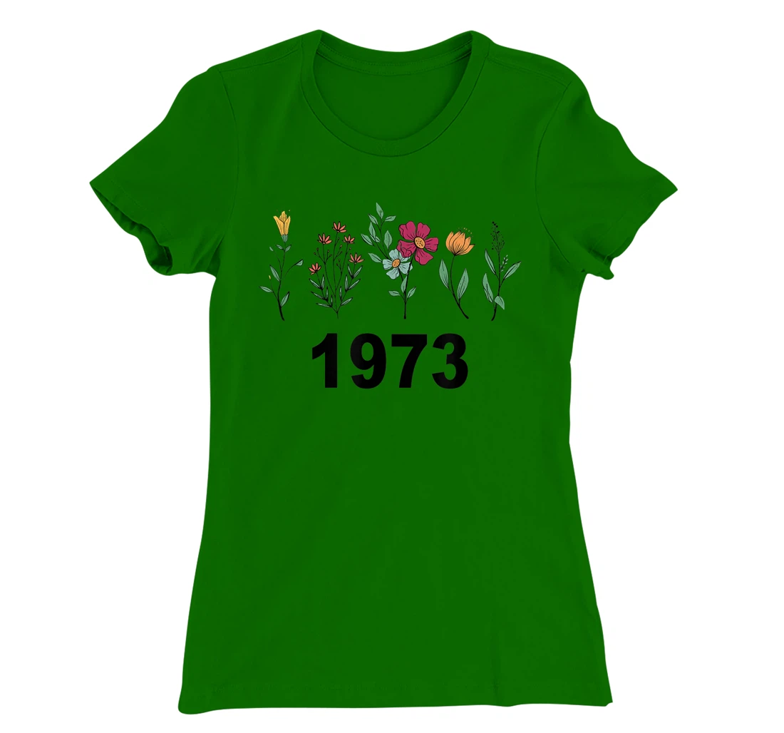 Pro Choice Wildflowers Floral 1973 Feminism and Feminist T-Shirt, Women T-Shirt