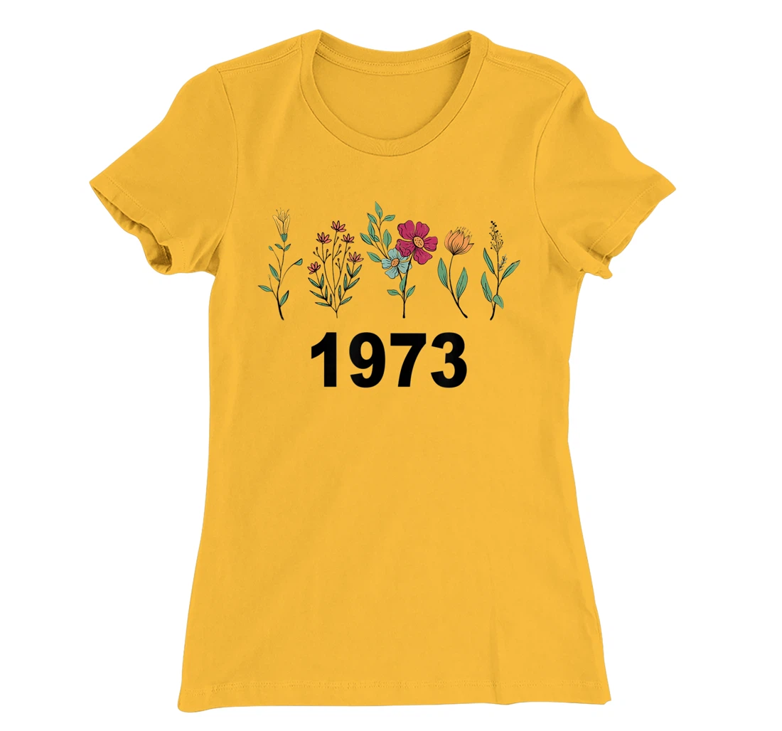 Pro Choice Wildflowers Floral 1973 Feminism and Feminist T-Shirt, Women T-Shirt