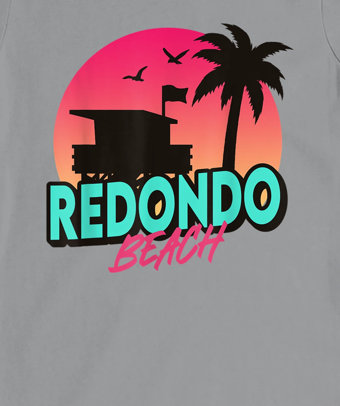 Womens Vintage Redondo Beach California Palm Trees CA Retro T-Shirt, Kid T-Shirt and Women T-Shirt