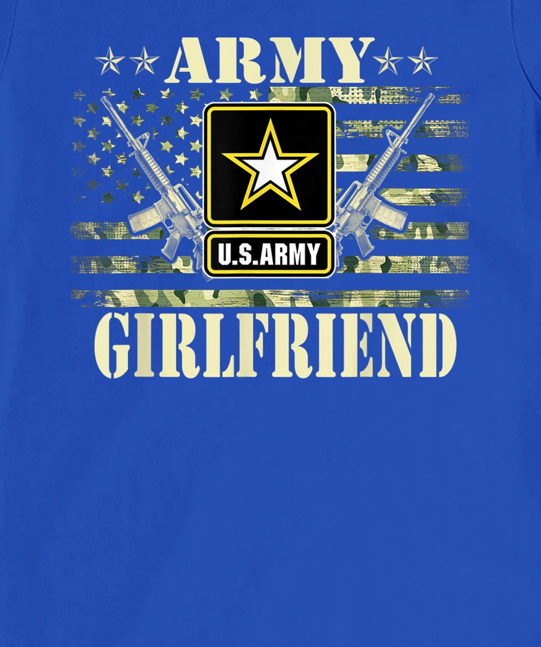 Proud Army Girlfriend Shirt United States USA Flag Mother T-Shirt, Women T-Shirt