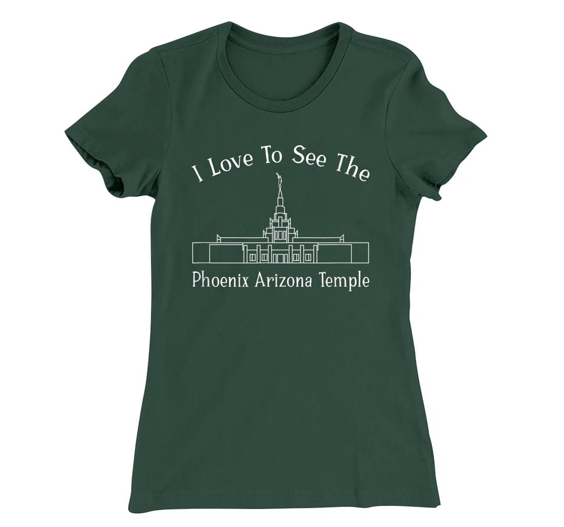 Phoenix AZ Temple, I love to see my temple, happy T-Shirt, Kid T-Shirt and Women T-Shirt