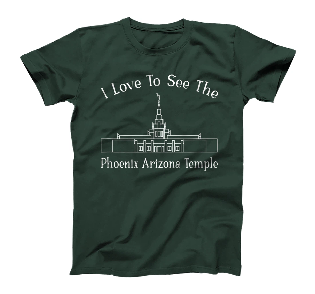 Phoenix AZ Temple, I love to see my temple, happy T-Shirt, Kid T-Shirt and Women T-Shirt