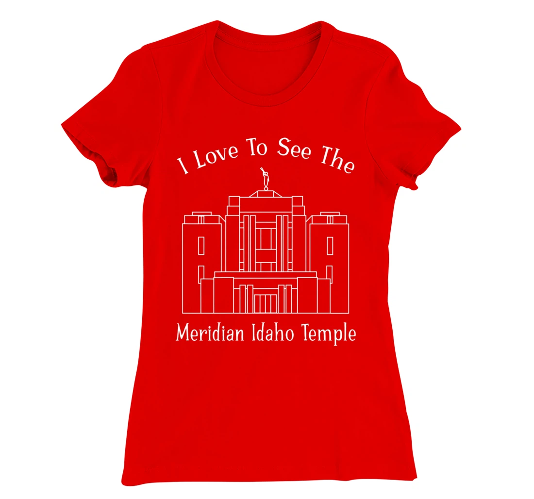 Meridian ID Temple, I love to see my temple, happy T-Shirt, Kid T-Shirt and Women T-Shirt