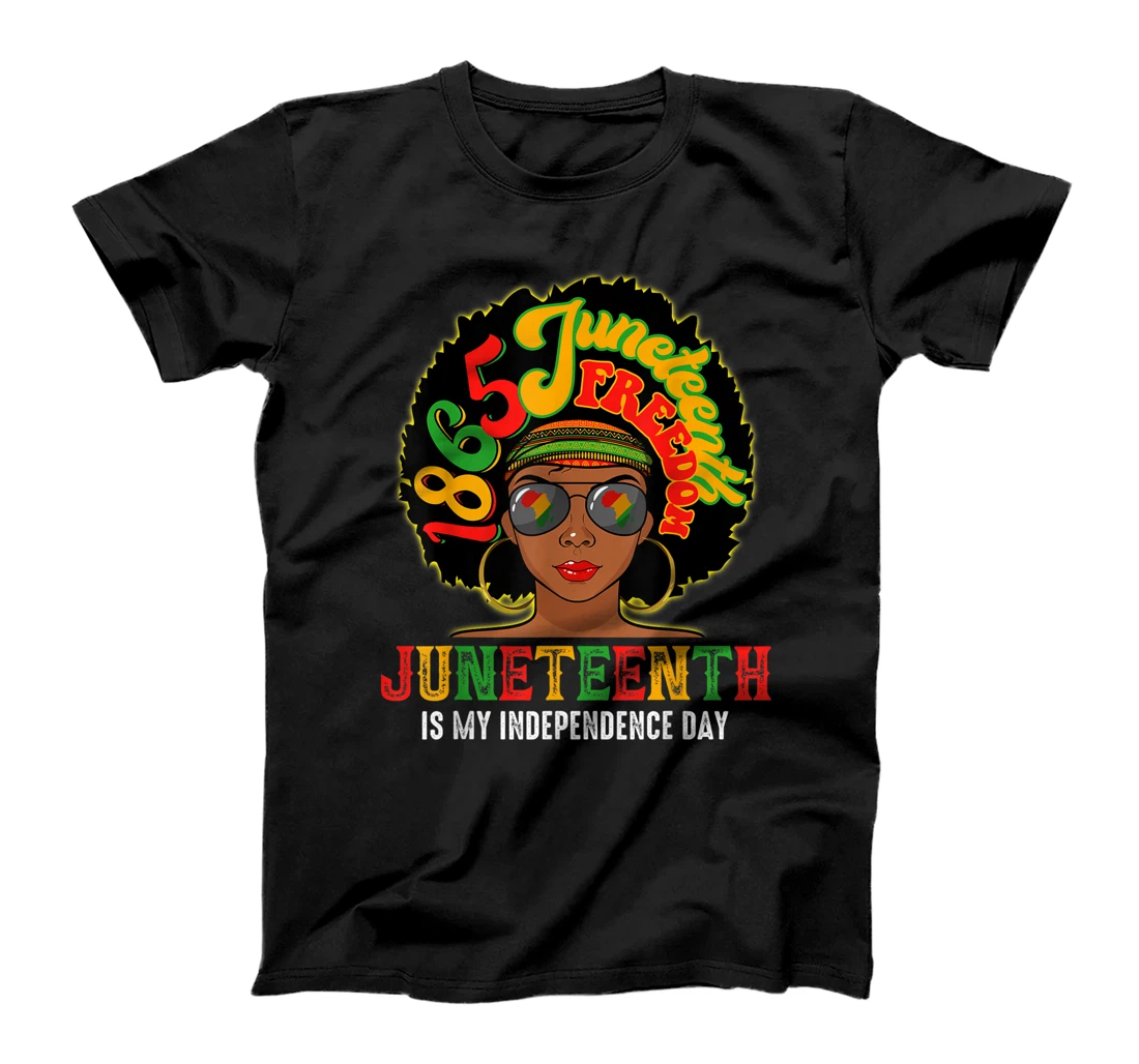 Juneteenth Is My Independence Day Afro African Girl T-Shirt, Kid T-Shirt and Women T-Shirt