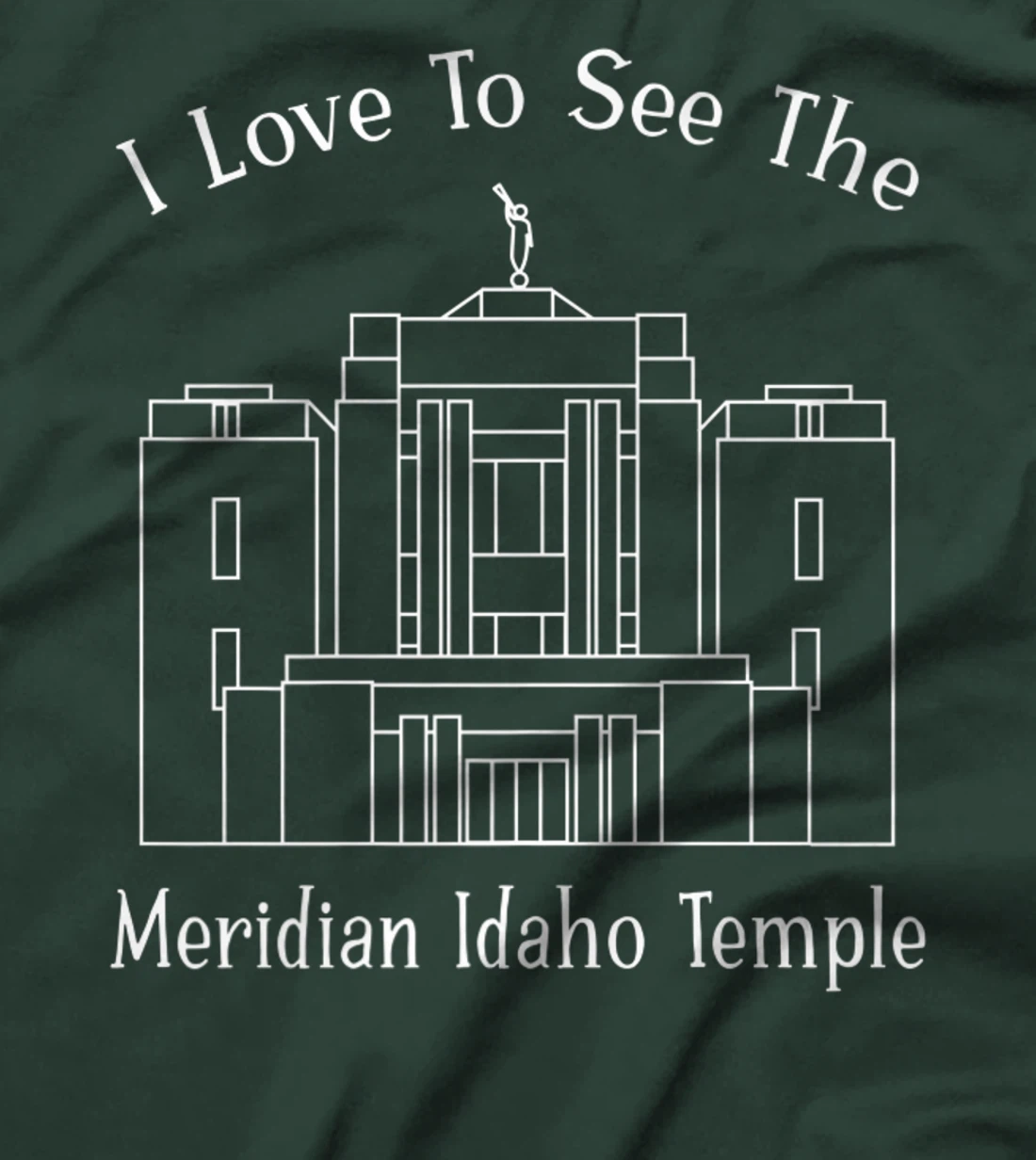 Meridian ID Temple, I love to see my temple, happy T-Shirt, Kid T-Shirt and Women T-Shirt