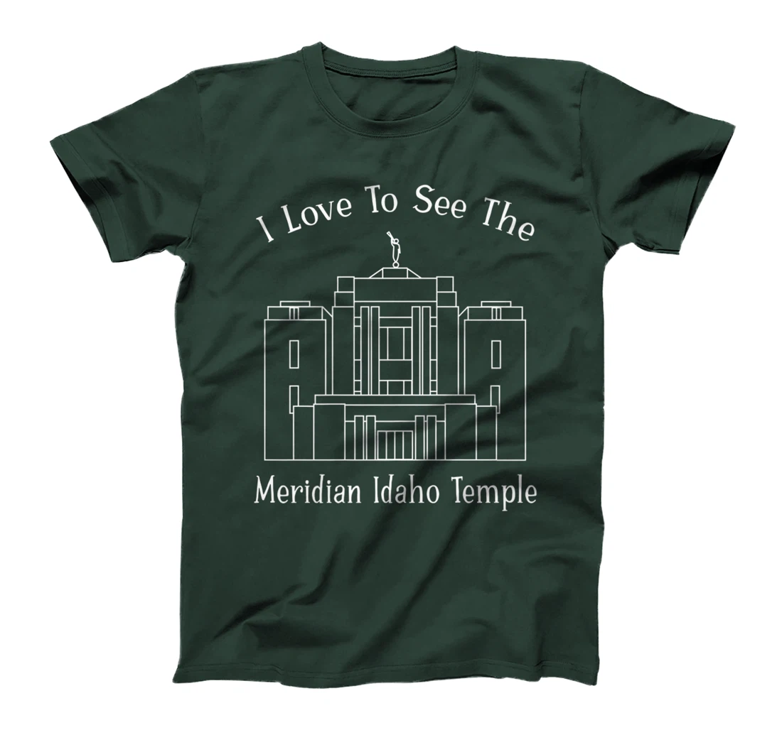 Meridian ID Temple, I love to see my temple, happy T-Shirt, Kid T-Shirt and Women T-Shirt