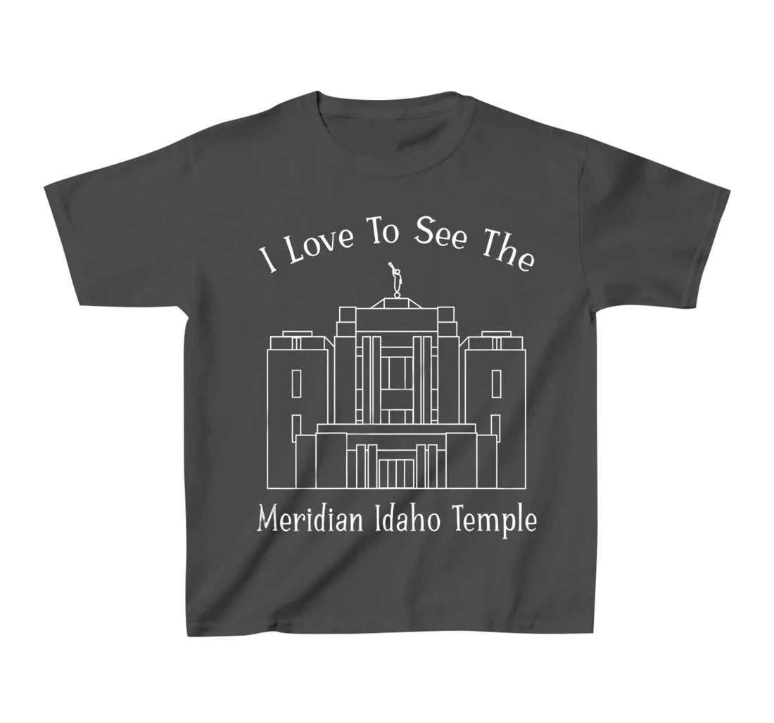 Meridian ID Temple, I love to see my temple, happy T-Shirt, Kid T-Shirt and Women T-Shirt