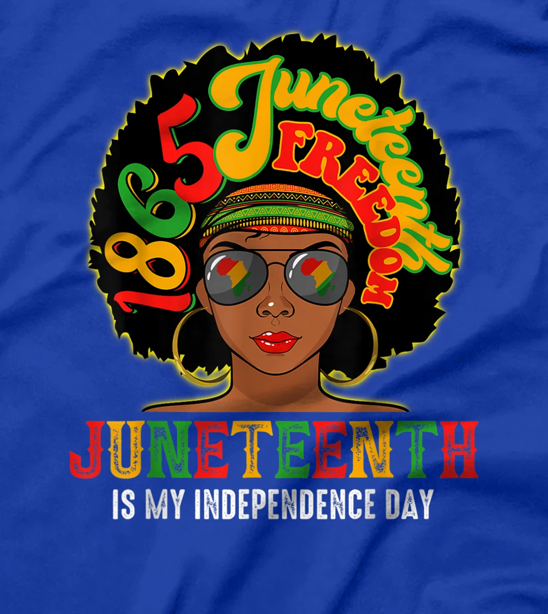 Juneteenth Is My Independence Day Afro African Girl T-Shirt, Kid T-Shirt and Women T-Shirt